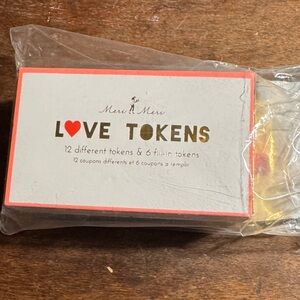 Meri Meri Love Tokens in Gold and Red Anthropologie NWT Valentine’s